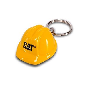 Porte clé casque jaune CAT