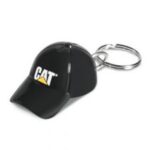 Porte clé casquette noir CAT