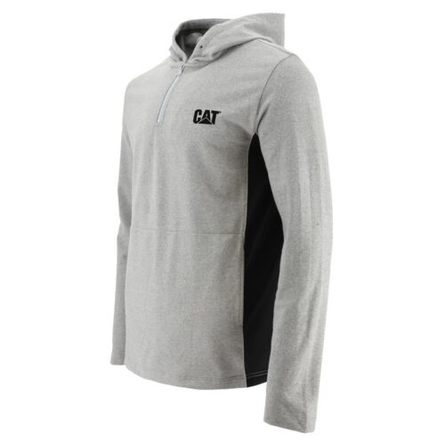 COOLMAX QTR ZIP HOODIE GRIS CAT