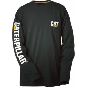 Tee-shirt Caterpillar Trademark banner noir