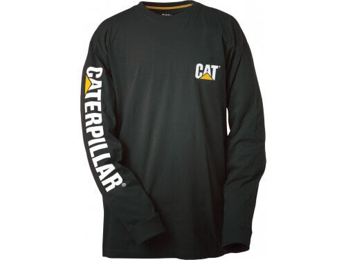 Tee-shirt Caterpillar Trademark banner noir