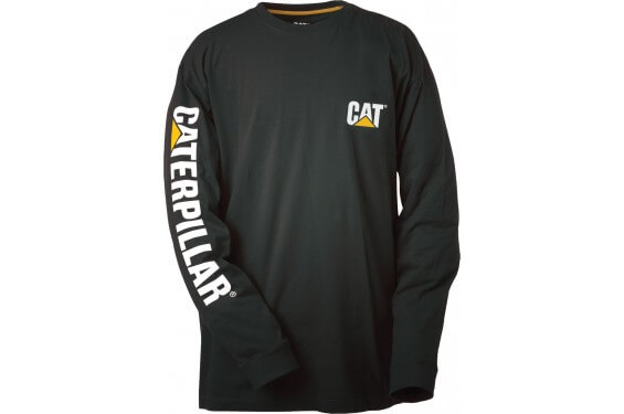 Tee-shirt Caterpillar Trademark banner noir