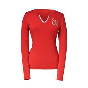 Tee-shirt femme signature rouge CAT