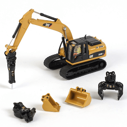 Le 85652 320D L hydraulic excavator 1/87 CAT, la pelle hydraulique CAT en 1/50 pour les collectionneurs passionnés d'engins du BTP.