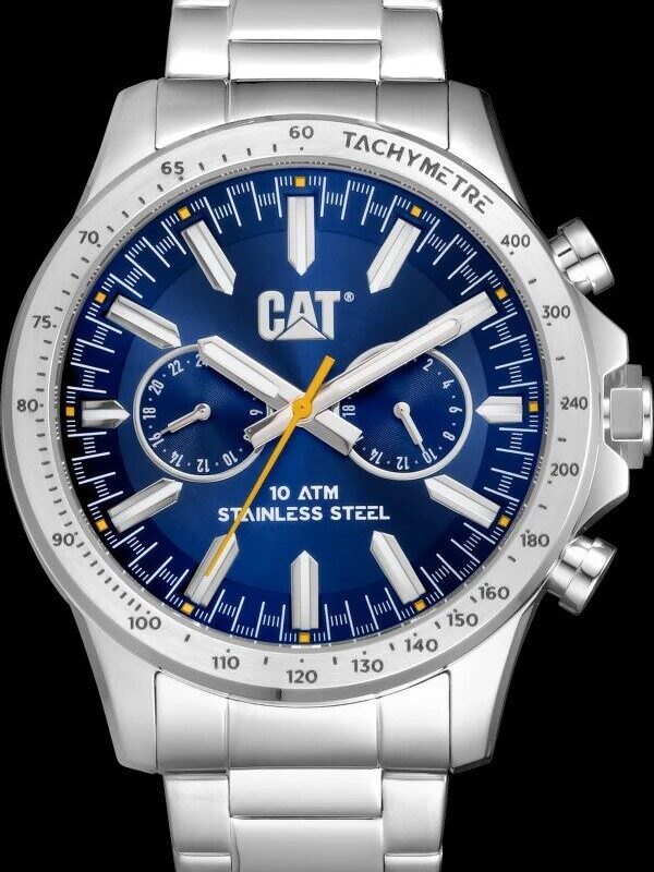 MONTRE AD BOSTON  BLEUE/CHROME