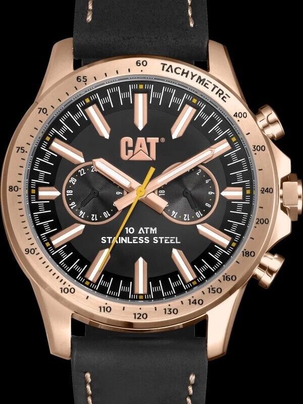 MONTRE AD BOSTON  NOIRE / OR ROSE