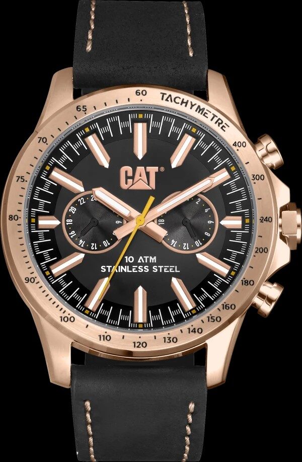 MONTRE AD BOSTON  NOIRE / OR ROSE