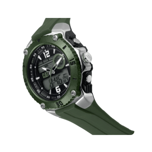 Montre Me Sportico 3H/DIGI verte CAT