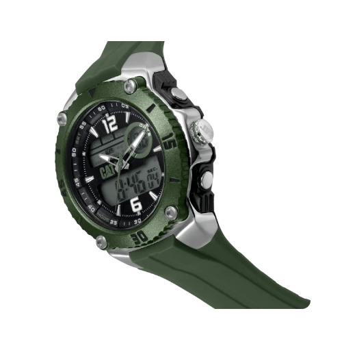 Montre Me Sportico 3H/DIGI verte CAT