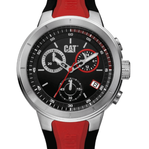 Montre Na T8 Chrono rouge et noir CAT