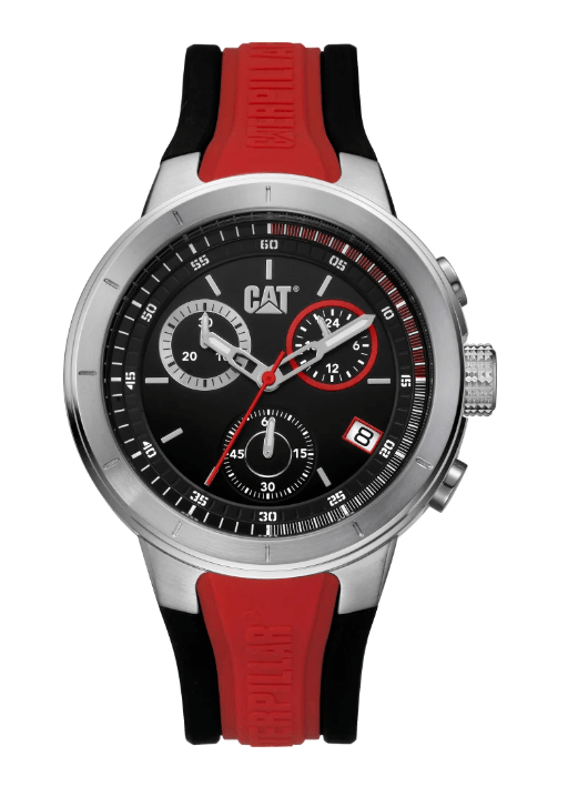 Montre Na T8 Chrono rouge et noir CAT