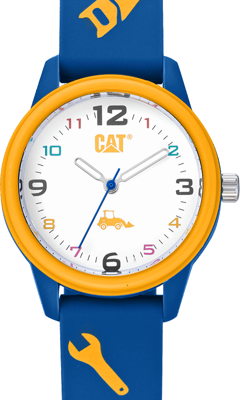 MONTRE ENFANT OUTILS  BLEUE/JAUNE