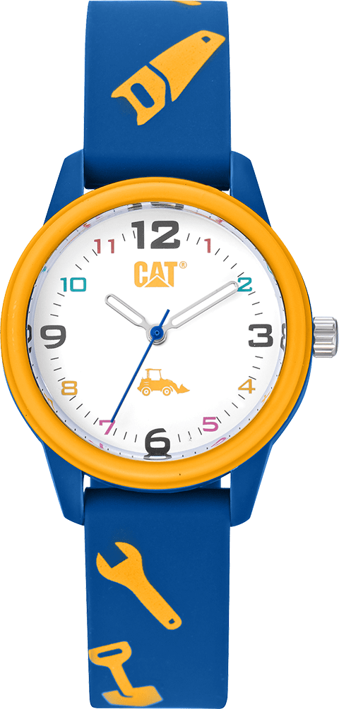 MONTRE ENFANT OUTILS  BLEUE/JAUNE
