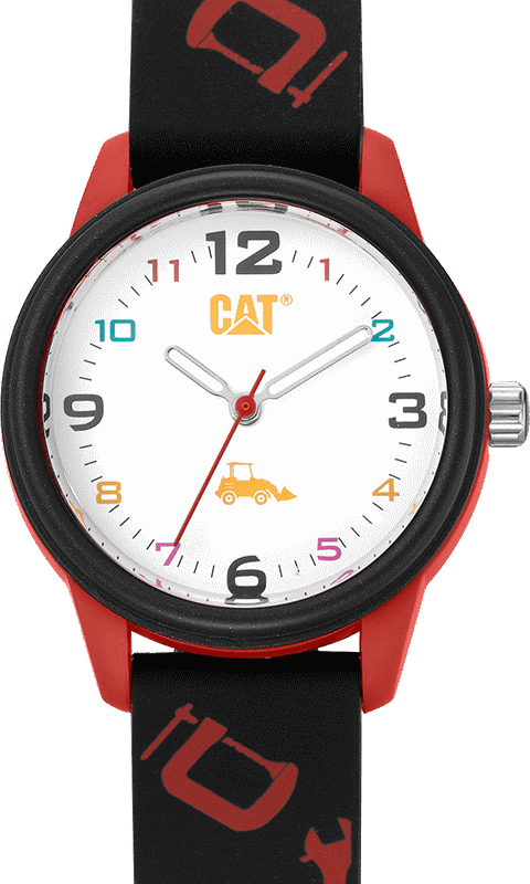 MONTRE ENFANT OUTILS  NOIRE/ROUGE