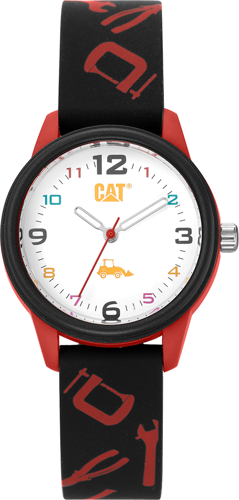 MONTRE ENFANT OUTILS  NOIRE/ROUGE