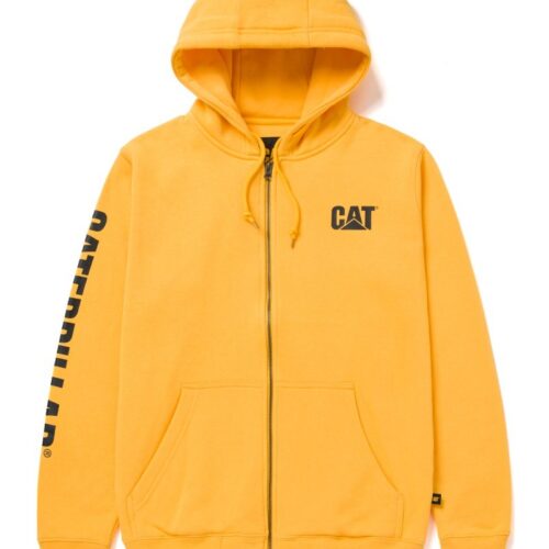 SWEAT ZIP BANNER  JAUNE