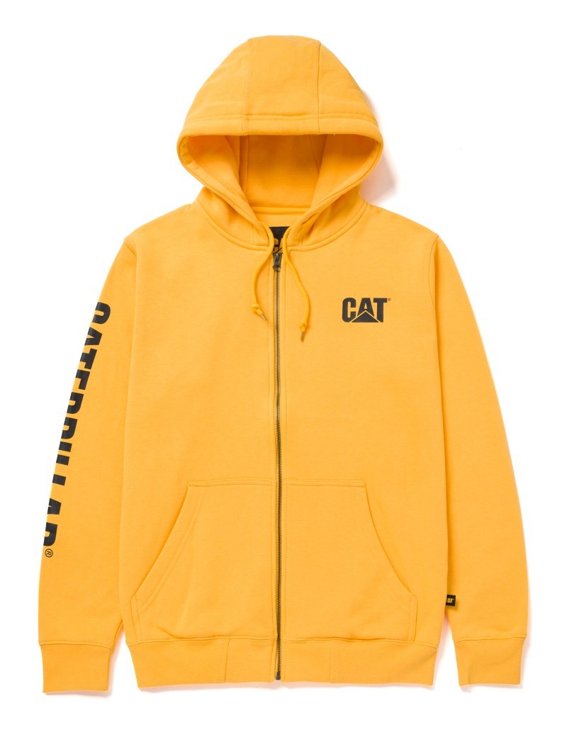 SWEAT ZIP BANNER  JAUNE