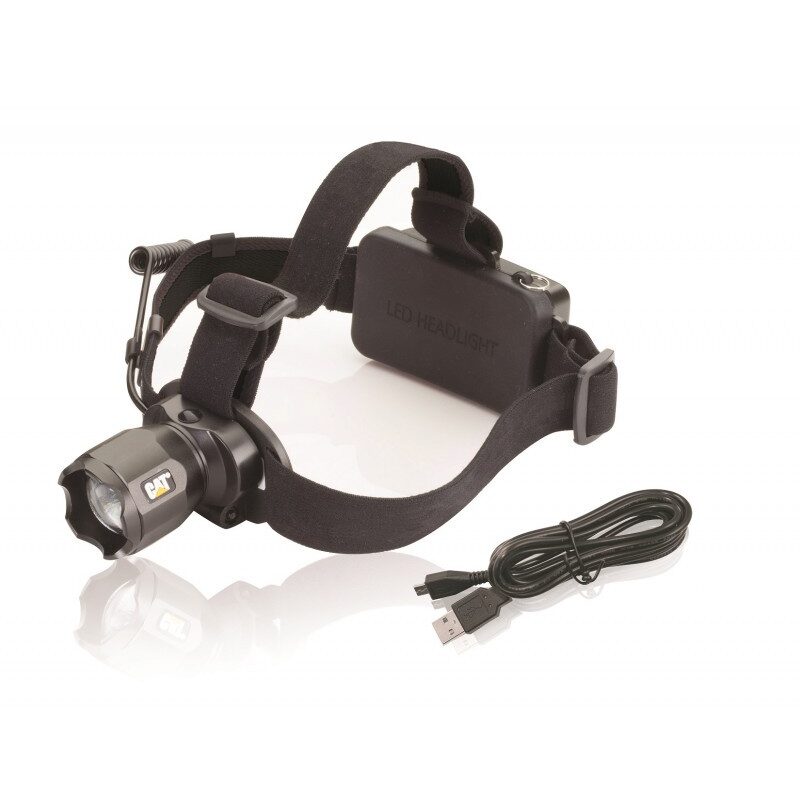 LAMPE FRONTALE RECHARGEABLE CATERPILLAR 380 LUMENS
