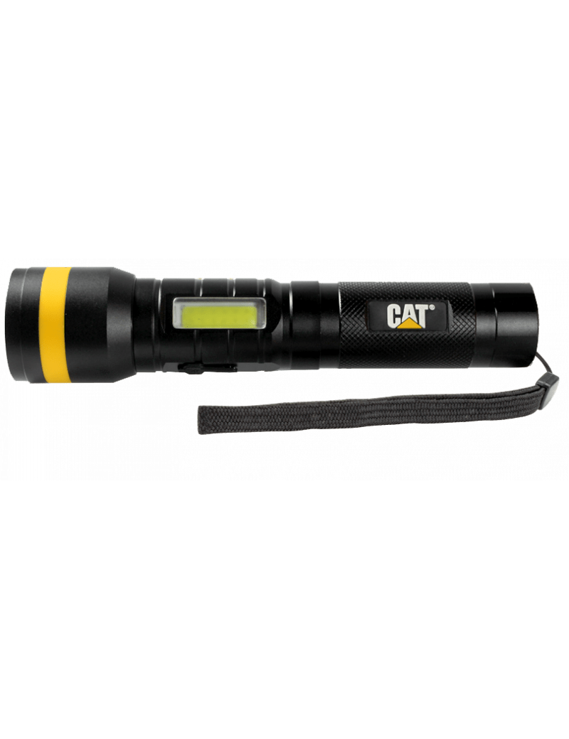 LAMPE TORCHE ALUMINIUM RECHARGEABLE CATERPILLAR 1200 LUMENS