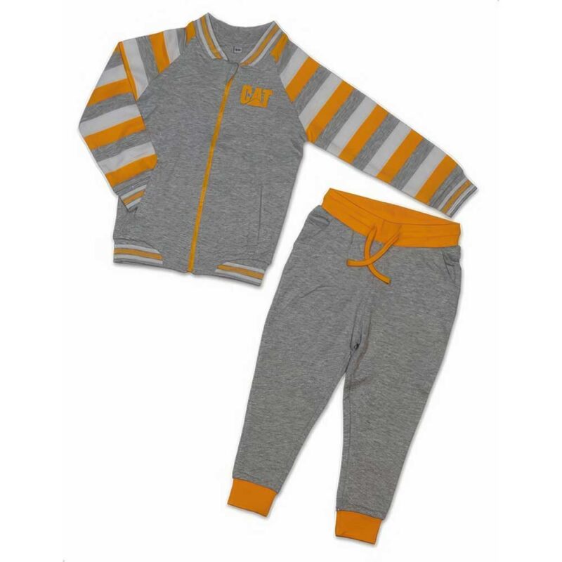 Survêtement enfant Caterpillar Sportset Kids gris et orange