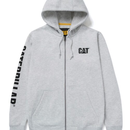 Sweat Zip Banner Gris Clair