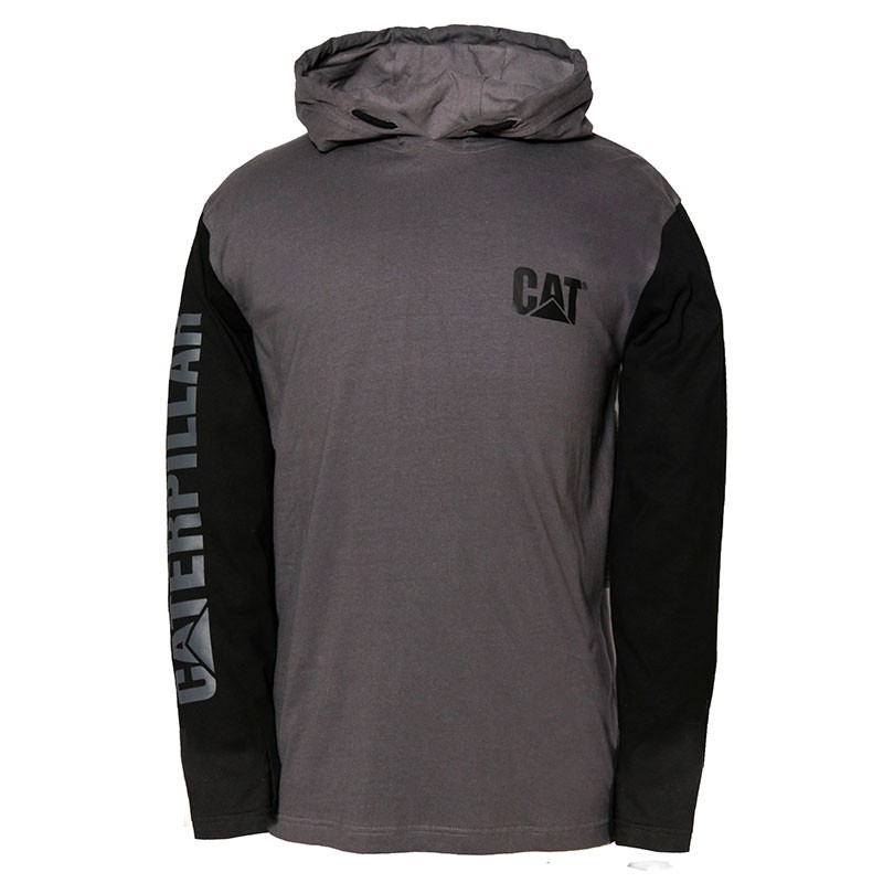 Pull Caterpillar Ml Hoodie Banner gris