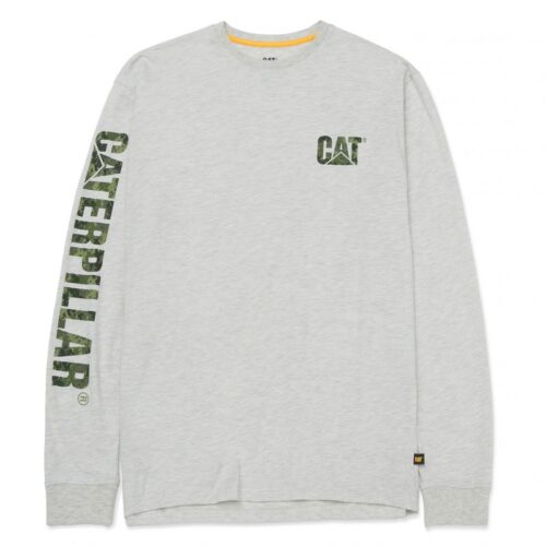 Tee Shirt Trademark Banner Gris Kaki