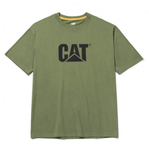 Tee Shirt Logo CAT Olive Logo Noir